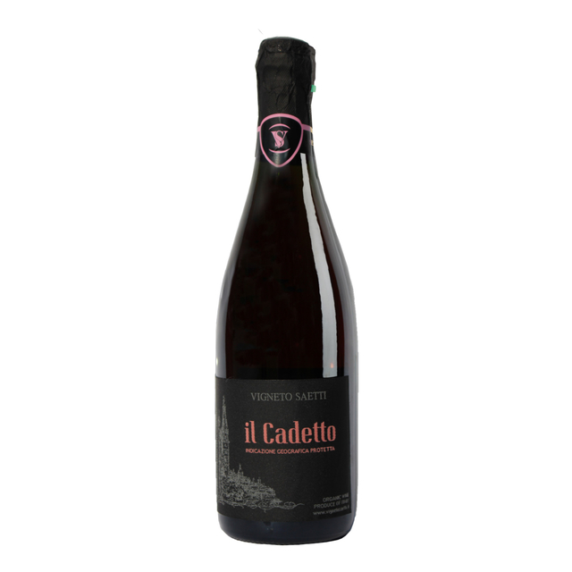 Lambrusco Salamino, Emilia IGP, rosé, il Cadetto, dry, 2019, champagne method